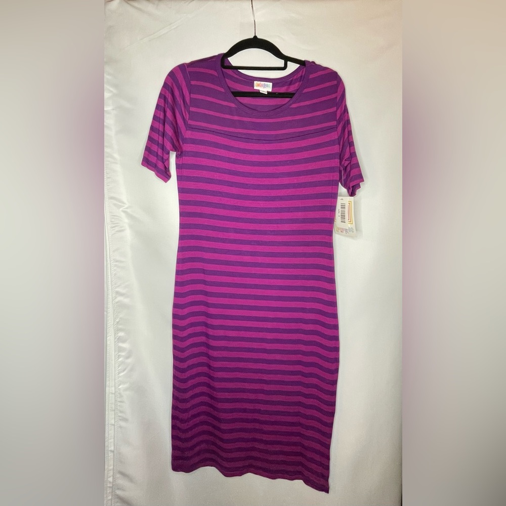 *NWT* LuLaRoe Julia Dress Striped Small